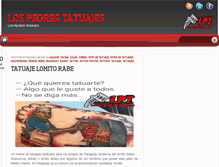 Tablet Screenshot of lospeorestatuajes.com